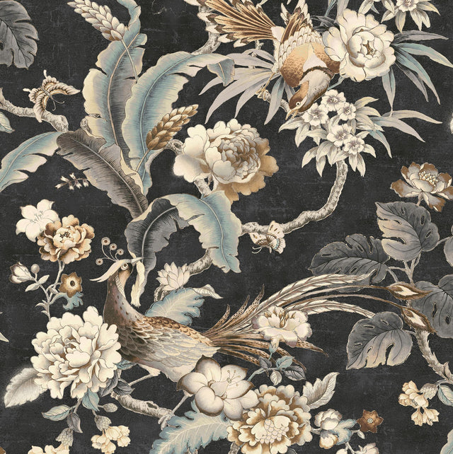 Surface Style Passerine Pavilion Gardenia Wallpaper
