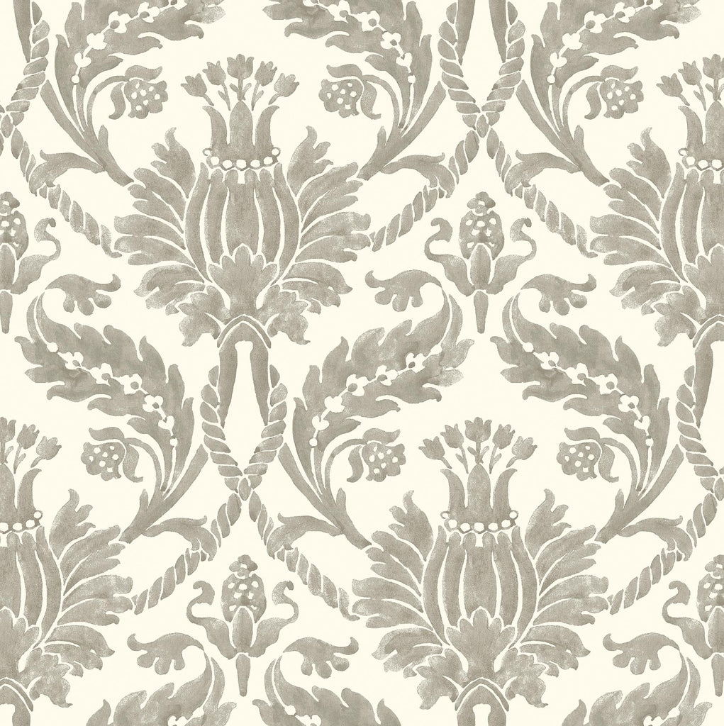 Surface Style Tulip Time Pewter Wallpaper