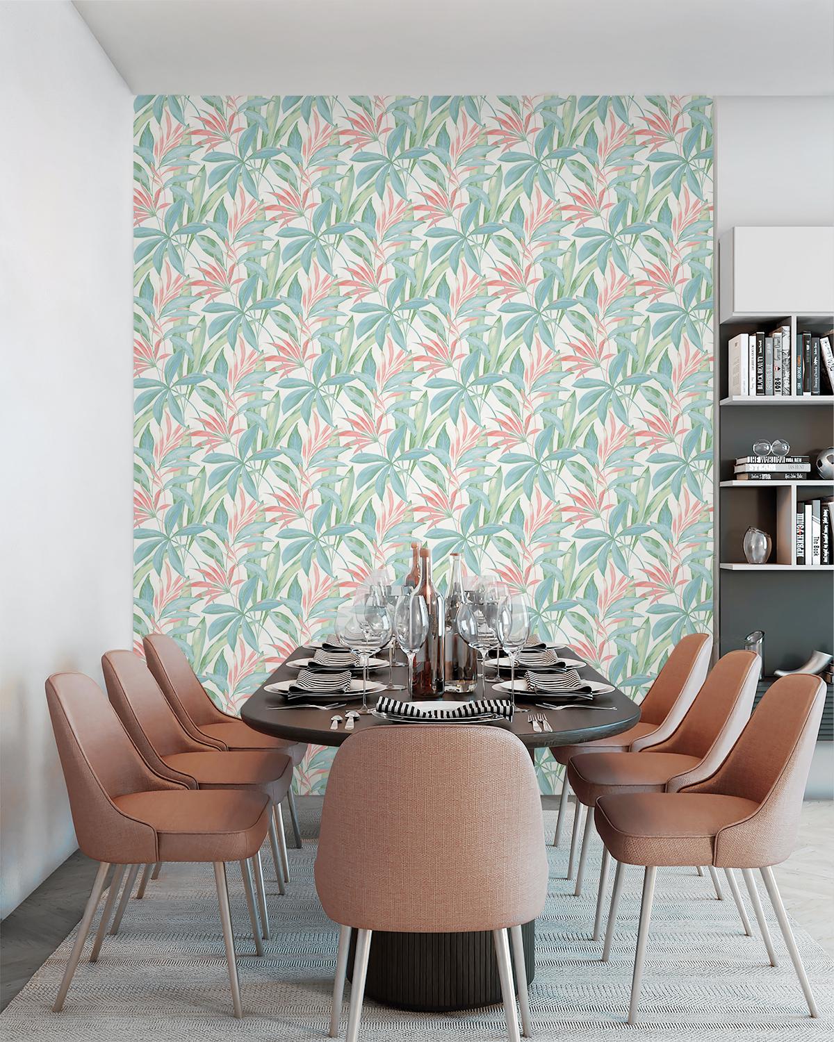 Tommy Bahama Buena Vista Coral Wallpaper