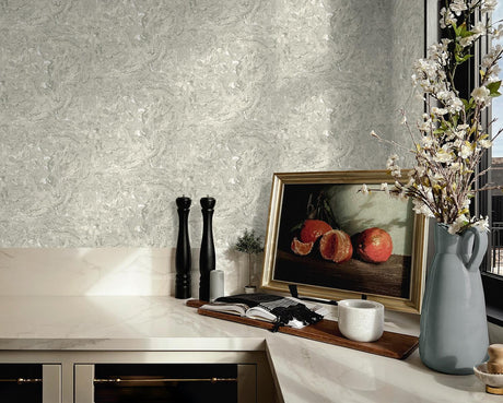 Tommy Bahama Cork Harbor Alabaster Wallpaper