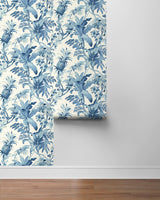 Tommy Bahama Malay Botanic Bliss Blue Wallpaper