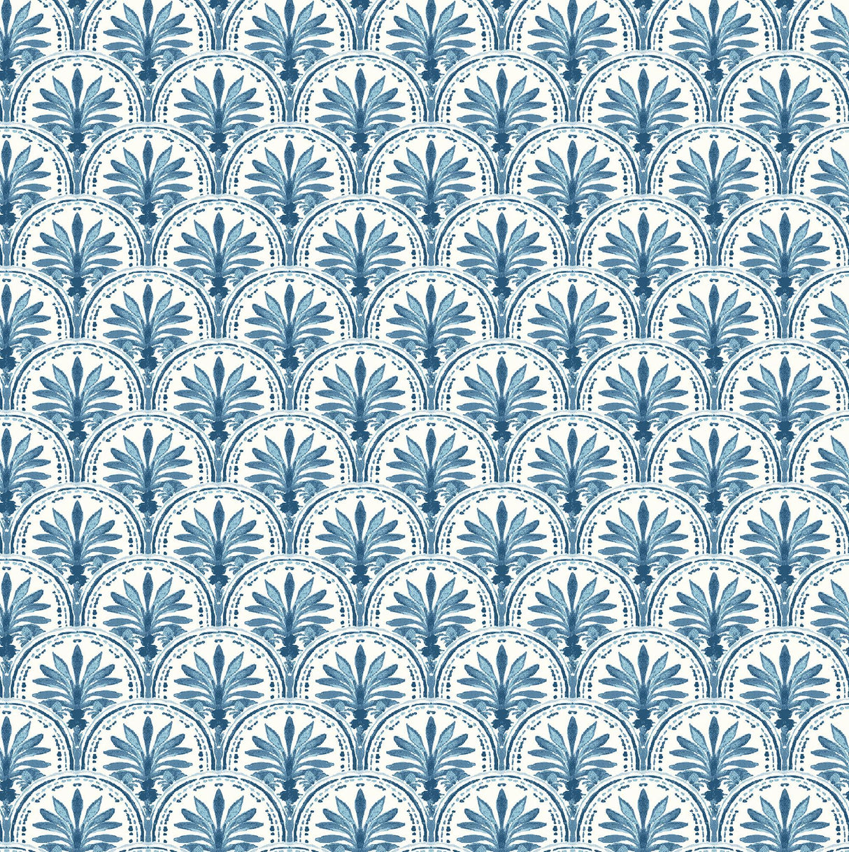 Tommy Bahama Scalloping Bliss Blue Wallpaper