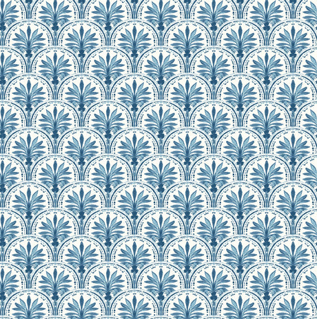 Tommy Bahama Scalloping Bliss Blue Wallpaper