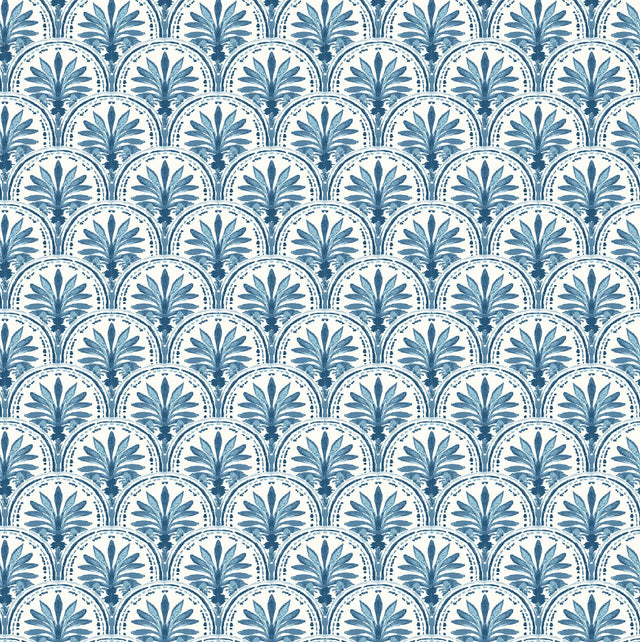Tommy Bahama Scalloping Bliss Blue Wallpaper