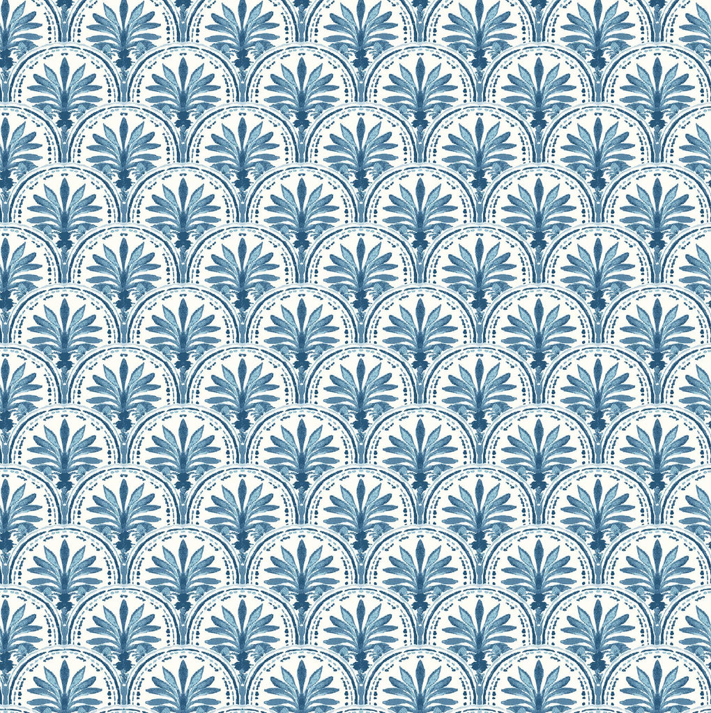 Tommy Bahama Scalloping Bliss Blue Wallpaper