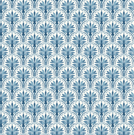 Tommy Bahama Scalloping Bliss Blue Wallpaper