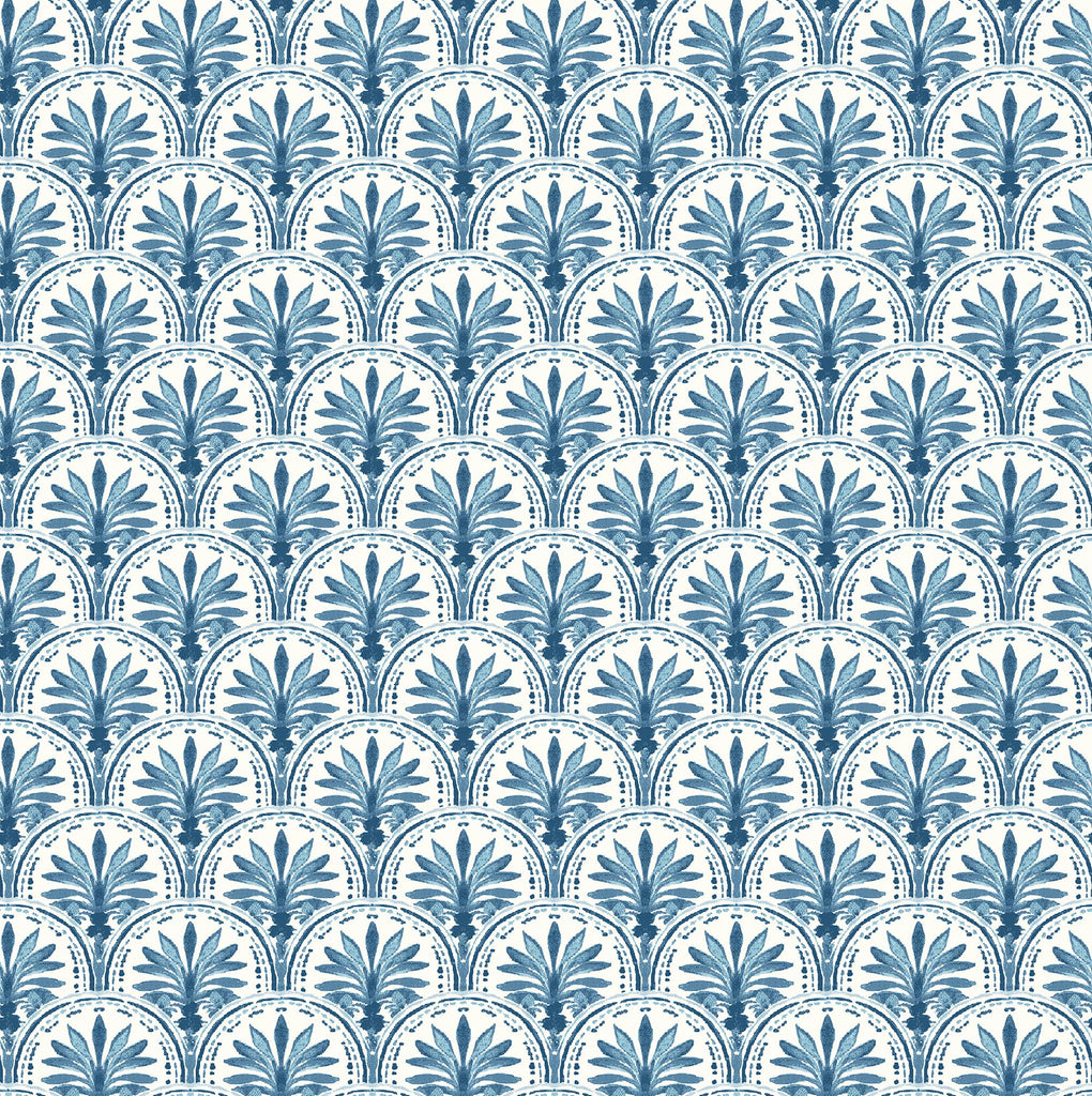 Tommy Bahama Scalloping Bliss Blue Wallpaper