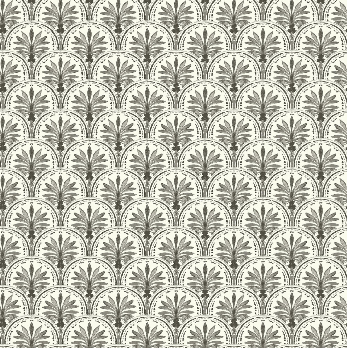 Tommy Bahama Scalloping Charcoal Wallpaper