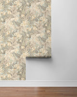 Tommy Bahama Umbrella Palm Seaspray Wallpaper