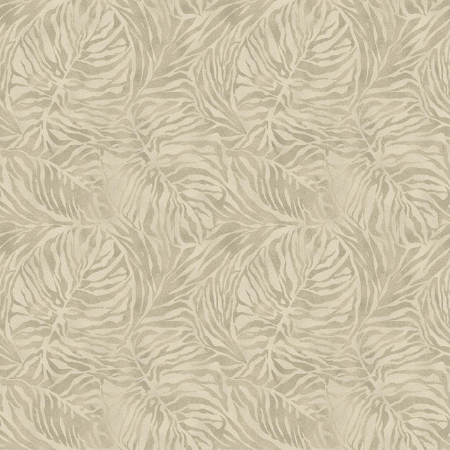 Tommy Bahama Zebra Leaf Linen Wallpaper