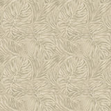 Tommy Bahama Zebra Leaf Linen Wallpaper