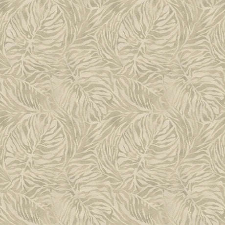 Tommy Bahama Zebra Leaf Linen Wallpaper