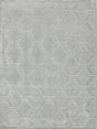Exquisite Rugs Brunello Modern Handmade Shiny Nylon 6736 Light Silver 10' x 8' Area Rug