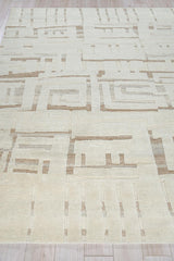 Exquisite Rugs Calexico Hand Woven New Zealand Wool 6430 Ivory/Beige 14' x 18' Area Rug