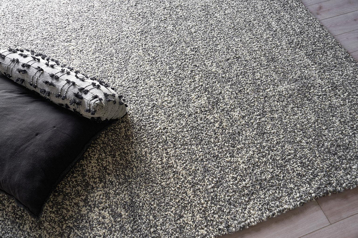 Exquisite Rugs Ferretti Handloomed New Zealand Wool 5756 Dark Gray 9' x 12' Area Rug