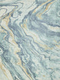 Exquisite Rugs Gianni Handloomed New Zealand Wool/Bamboo Silk 6649 Blue/Gold 8' x 10' Area Rug