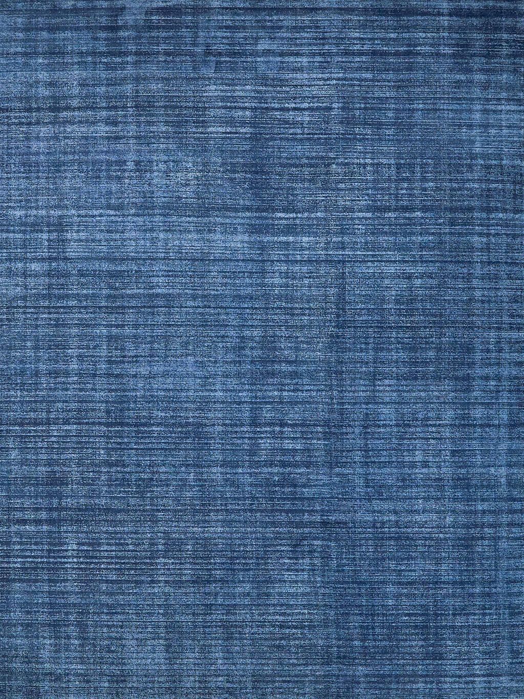 Exquisite Martelli Modern Handloomed Shiny Nylon Navy Area Rug 14.0'X18.0' Rug