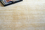 Exquisite Rugs Plush Hand-knotted Bamboo Silk/Wool 4633 Gold 10' x 14' Area Rug