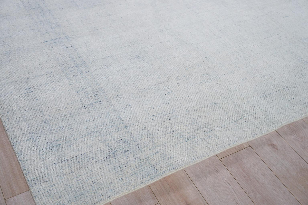 Exquisite Rugs Poliforma Handloomed Polyester 5918 Light Blue 10' x 14' Area Rug