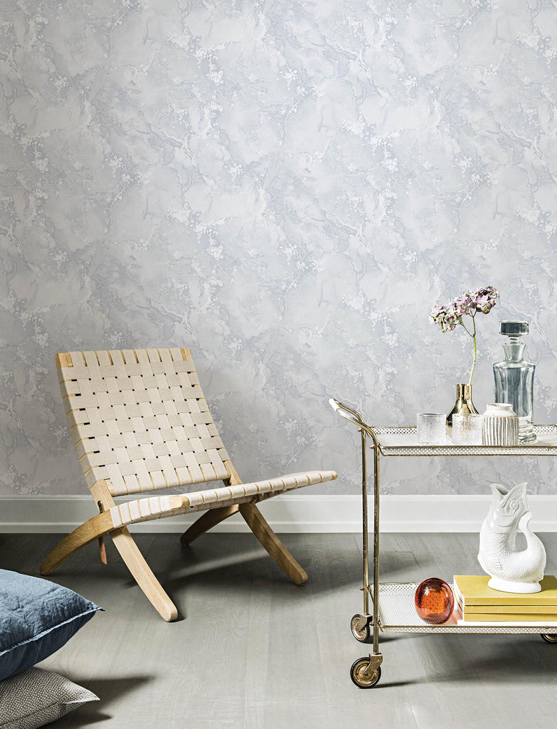 Brewster Home Fashions Grandin Light Grey Marbled Wallpaper