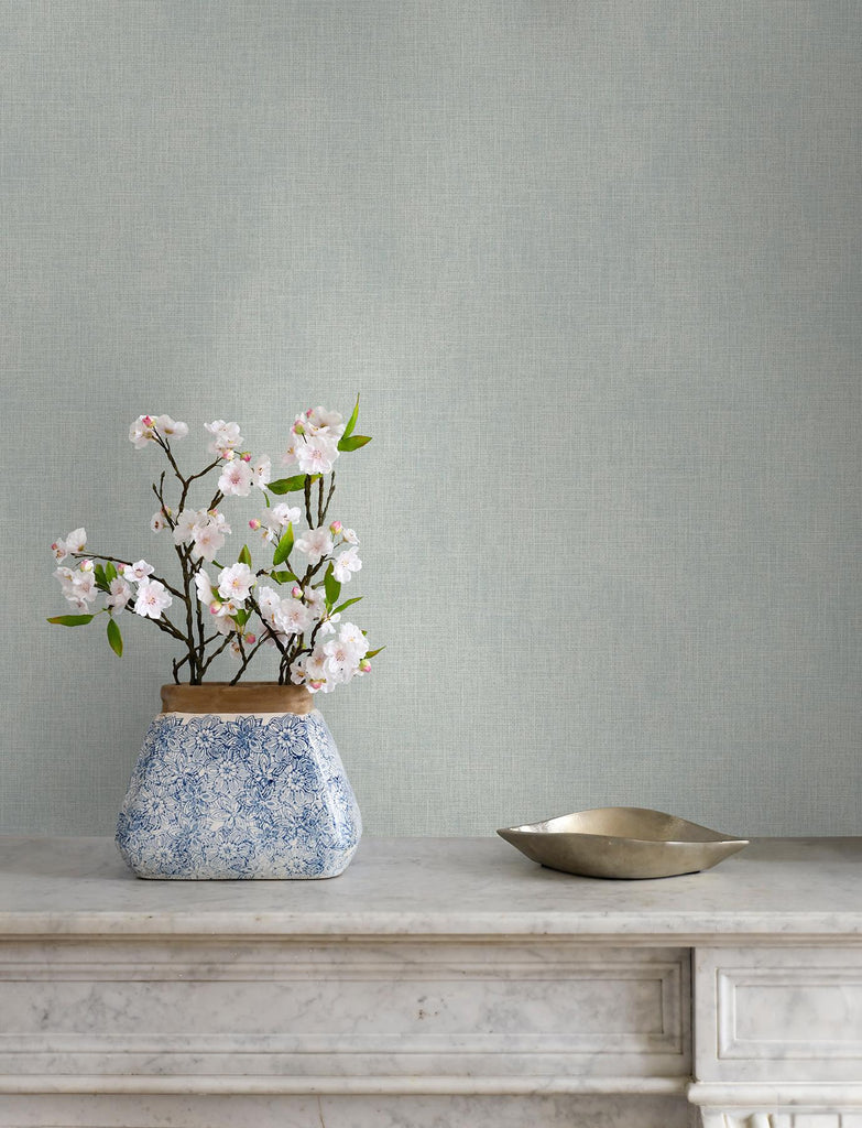 Brewster Home Fashions Glenburn Light Grey Woven Shimmer Wallpaper