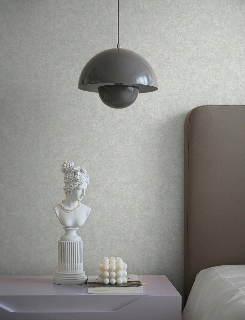 Brewster Home Fashions Beloit Light Grey Shimmer Linen Wallpaper