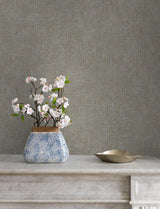 Brewster Home Fashions Glenburn Neutral Woven Shimmer Wallpaper
