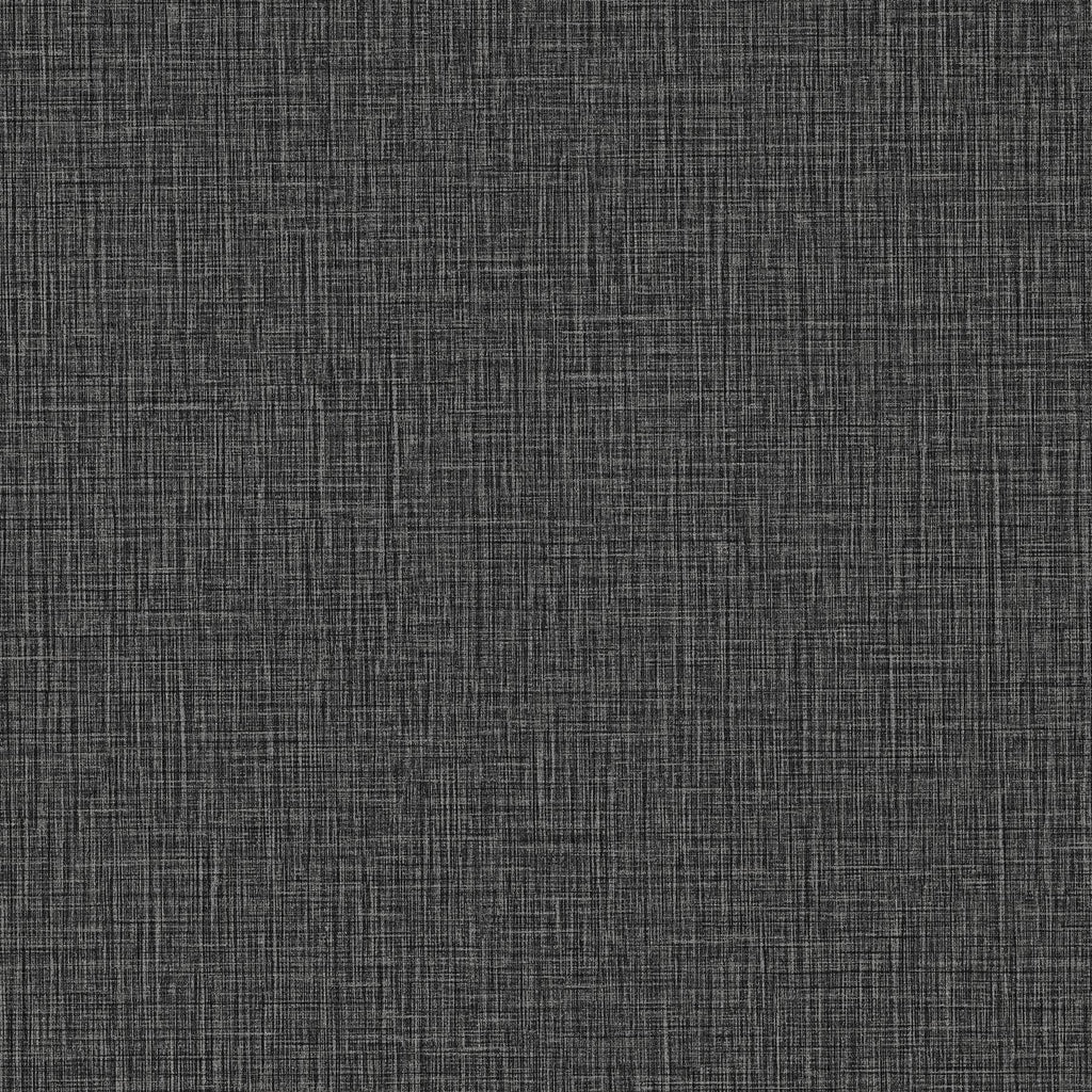 Brewster Home Fashions Eagen Black Linen Weave Wallpaper
