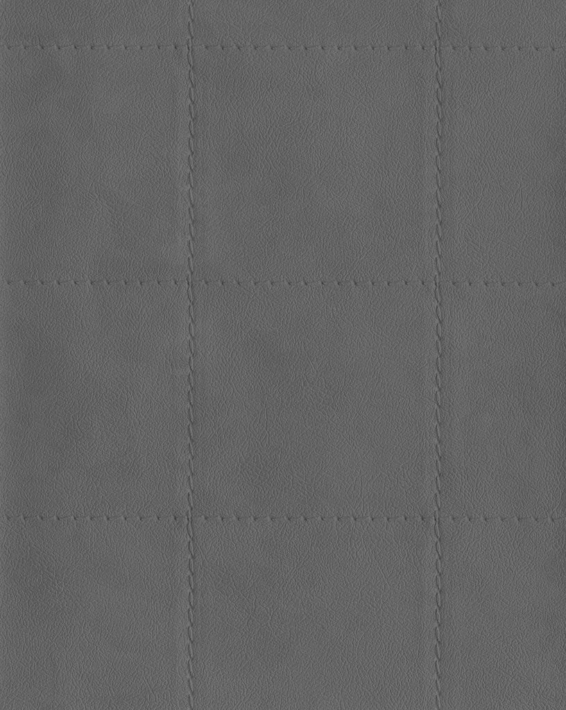 Brewster Home Fashions Fair 'N Square Grey Faux Leather Wallpaper
