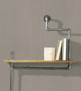 Brewster Home Fashions Street Light Grey Abstract Grid Wallpaper