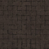 Brewster Home Fashions Blocks Chocolate Checkered Wallpaper
