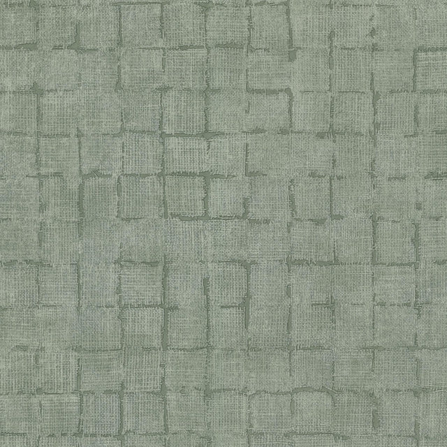 Brewster Home Fashions Blocks Sage Checkered Wallpaper