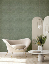 Brewster Home Fashions Blocks Sage Checkered Wallpaper