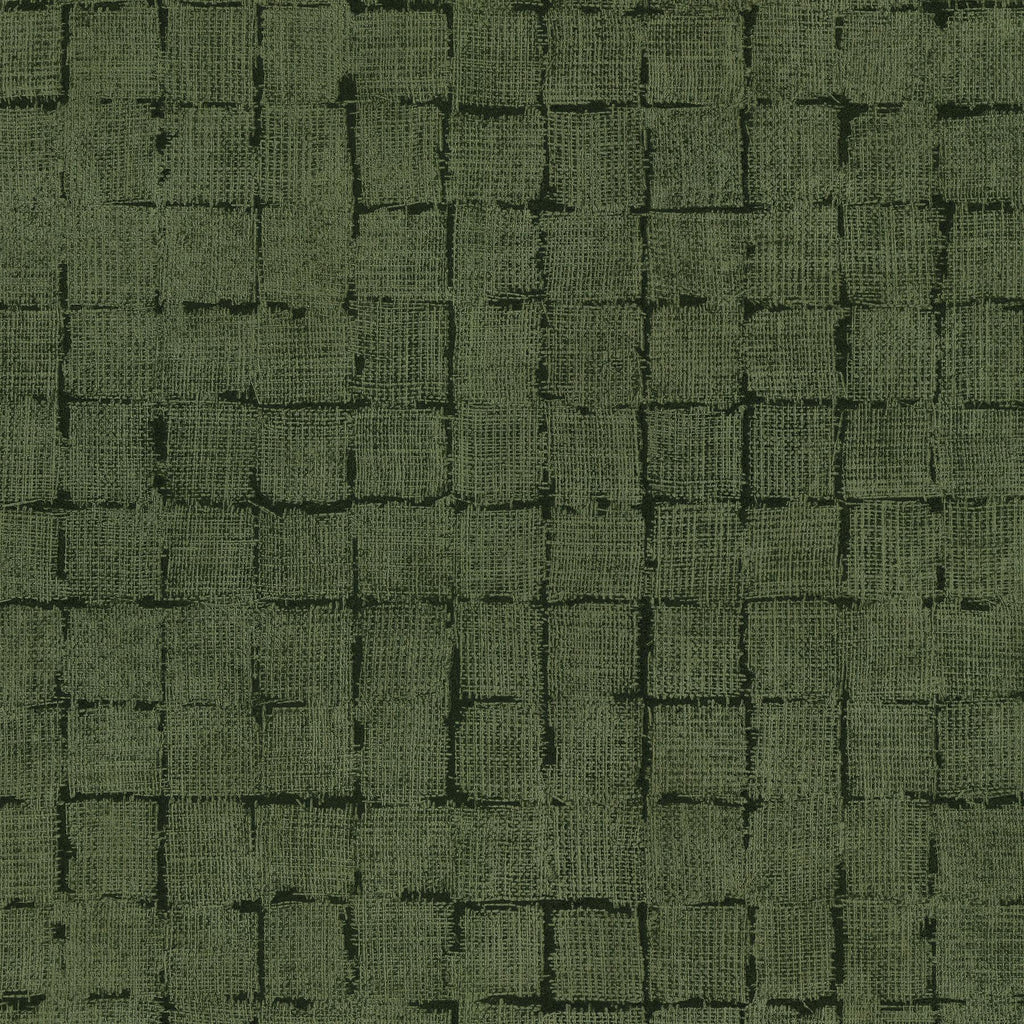 Brewster Home Fashions Blocks Olive Checkered Wallpaper