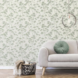 Brewster Home Fashions Sprig Green Trail Wallpaper