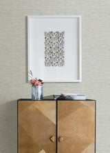 Brewster Home Fashions Exhale Seafoam Faux Grasscloth Wallpaper