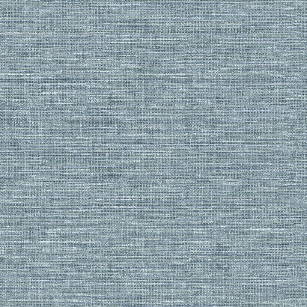Brewster Home Fashions Exhale Sky Blue Faux Grasscloth Wallpaper
