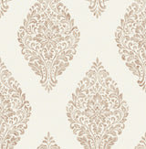 Brewster Home Fashions Gillian Copper Medallion Wallpaper