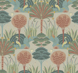 A-Street Prints Mandeville Pastel Tropical Paradise Wallpaper by Scott Living