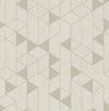 A-Street Prints Fairbank Champagne Linen Geometric Wallpaper By Scott Living