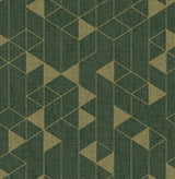 A-Street Prints Fairbank Evergreen Linen Geometric Wallpaper by Scott Living