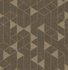 A-Street Prints Fairbank Chocolate Linen Geometric Wallpaper By Scott Living