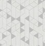 A-Street Prints Fairbank Silver Linen Geometric Wallpaper by Scott Living