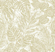 A-Street Prints Brentwood Yellow Palm Leaves Wallpaper by Scott Living