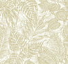 A-Street Prints Brentwood Yellow Palm Leaves Wallpaper By Scott Living