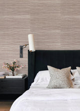 A-Street Prints Kenter Burgundy Sisal Grasscloth Wallpaper by Scott Living