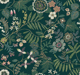 A-Street Prints Marilyn Green Floral Trail Wallpaper by Scott Living