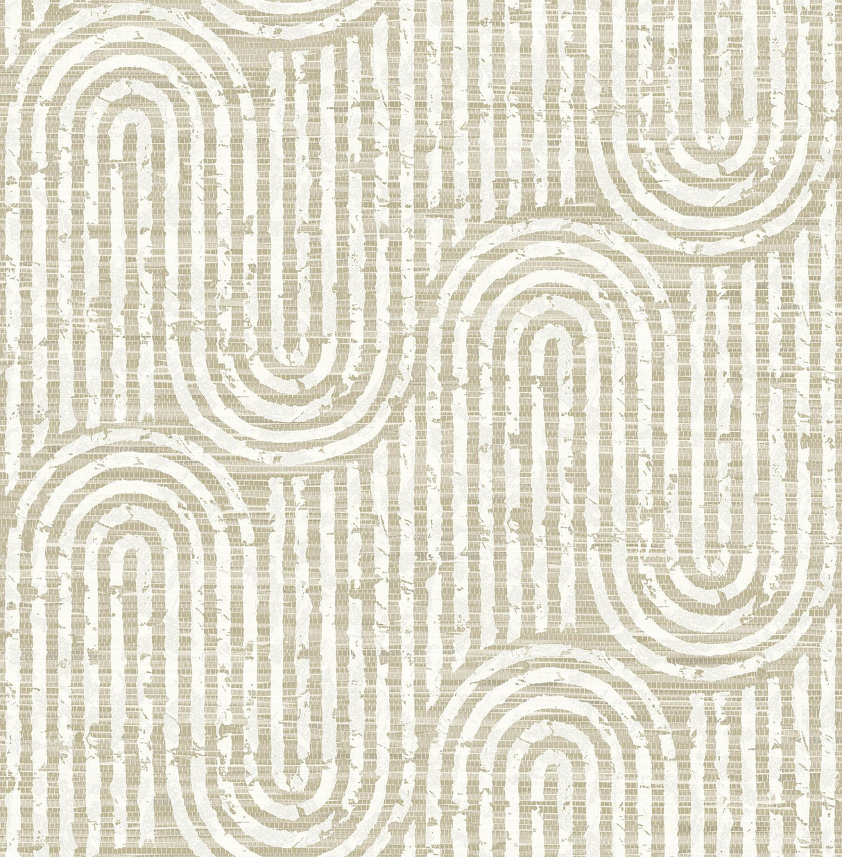 A-Street Prints Trippet Light Brown Zen Waves Wallpaper by Scott Living