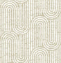 A-Street Prints Trippet Light Brown Zen Waves Wallpaper by Scott Living