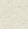A-Street Prints Trippet Light Brown Zen Waves Wallpaper By Scott Living